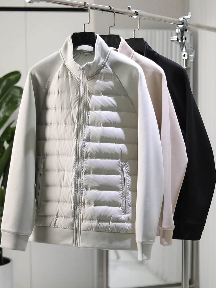 

Утепленная вязаная куртка для активного отдыха Sle 90 Du с пуховым наполнителем, модная повседневная теплая ветрозащитная куртка для пар из полиэфирного волокна на молнии