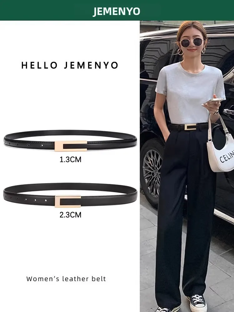 ladies-leather-belt-summer-real-leather-decorative-suit-thin-belt-for-dresses-slimming-waist-effect-black-simple-pants-belt