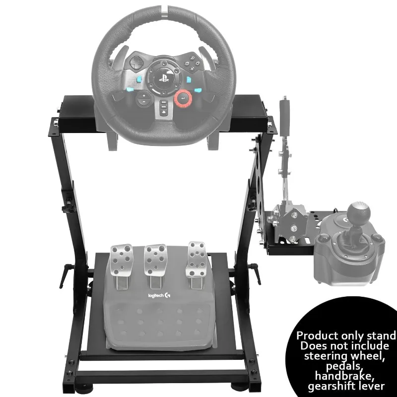 Faltbarer Racing-Lenkradständer mit großer Schaltplattform, passend für Logitech G27 G29 G920 G923, Thrustmaster T300