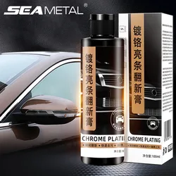 SEAMETAL Car Chrome Plate Retreading Agent 100ml Rust Remover Restore Cleaner Portable Car Rust Removal Chrome Renovation Care