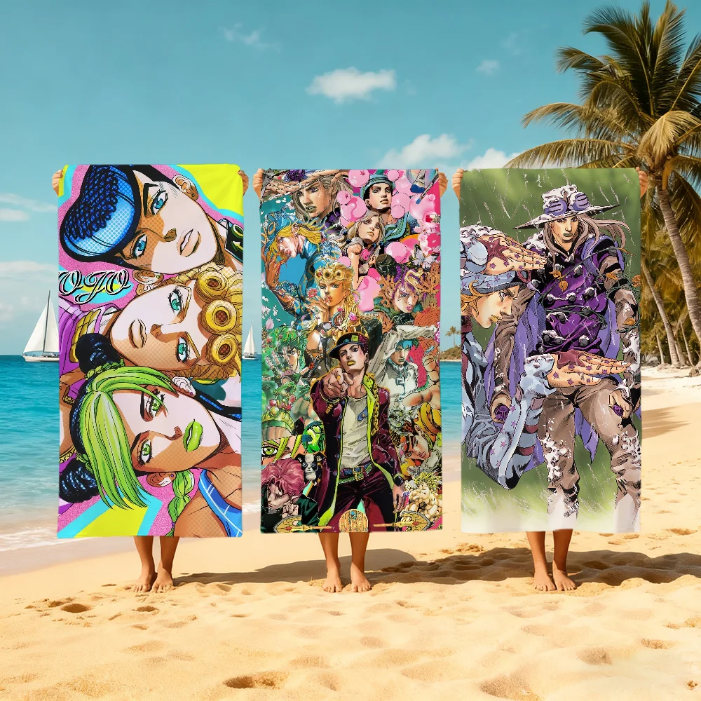 

Полотенце J-jojo-o CUTE ANIME, большое, быстросохнущее, из микрофибры, мягкое, для пляжа, путешествий, фитнеса, сауны, купания, кемпинга