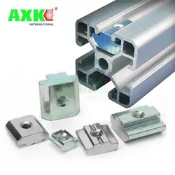 M3 M4 M5 M6 M8 M10 T Block Square nuts T-Track Sliding Hammer Nut for Fastener Aluminum Profile 2020 3030 4040 4545