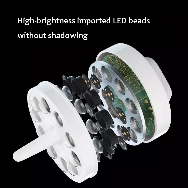 30W Mobile LED Cold Light Vertical Floor Standing 360 adjustable Medical Exam Shadowless Dental Led Operation Light Lamp