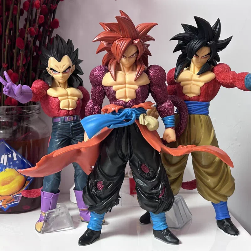 New 27cm Dragon Ball Ssj4 Vegeto Figure Super Saiyan 4 Son Goku Anime Figures Gk Pvc Figurine Statue Collection Model Toys Gift