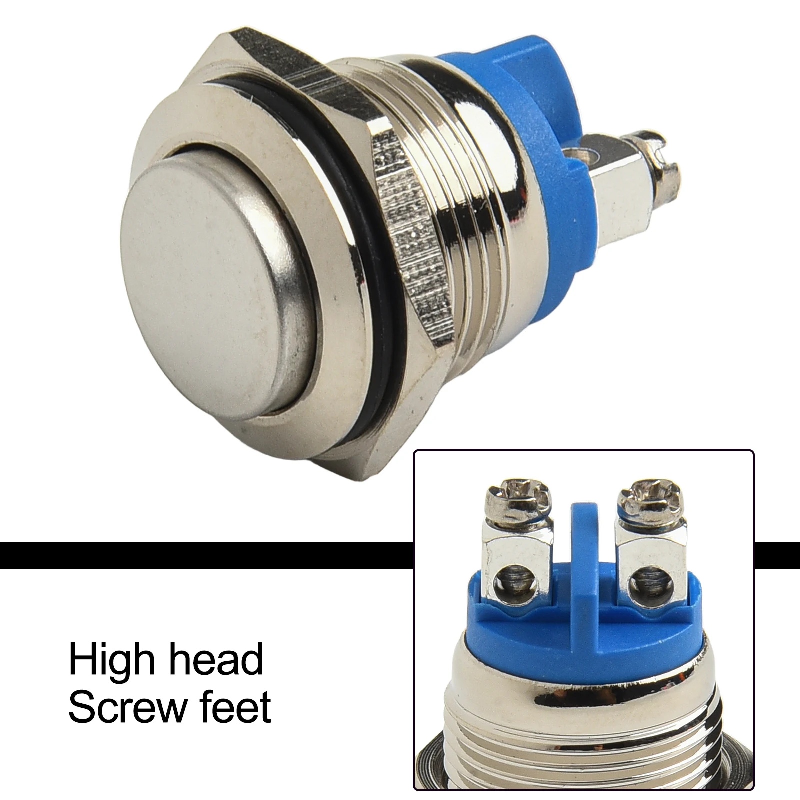 16mm Momentary Push Button Switch with IP66 Protection Level Weatherproof and Vandal Resistant for Various Applications