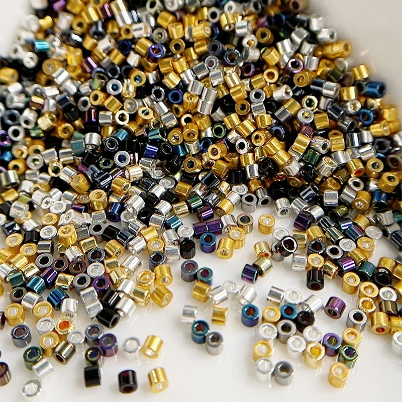 Neue DB-Perlen 1,3 x 1,6 mm, 1000 Stück, 11/0, metallische Bronzefarbe, japanische lose Glasperlen für Schmuckherstellung, DIY-Nähzubehör – Detail 3