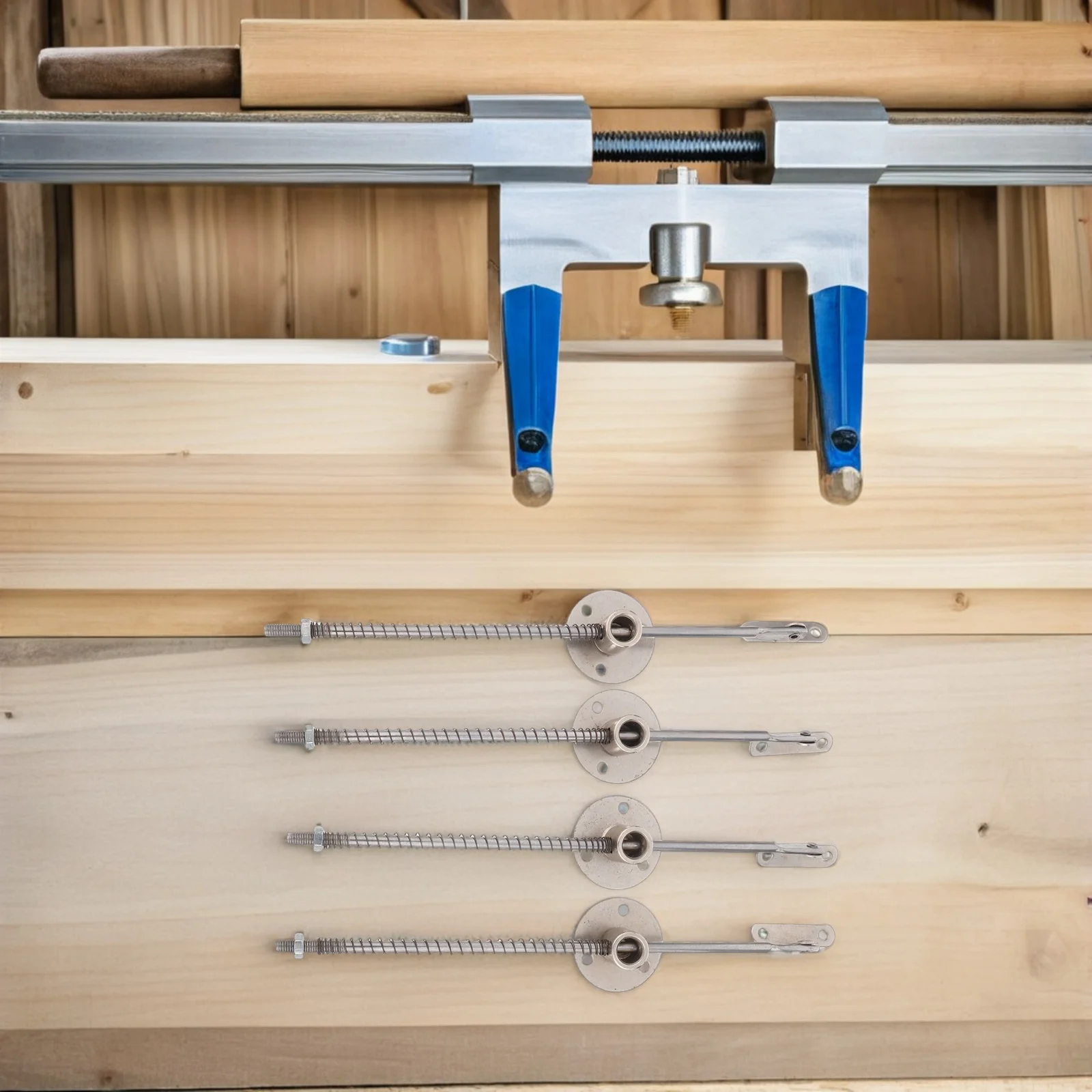 

4Pcs Cabinet Support Rod Soft Close Hinges Heavy Duty Furniture Door Lift Support Hardware Cabinet Door Spring Shaft