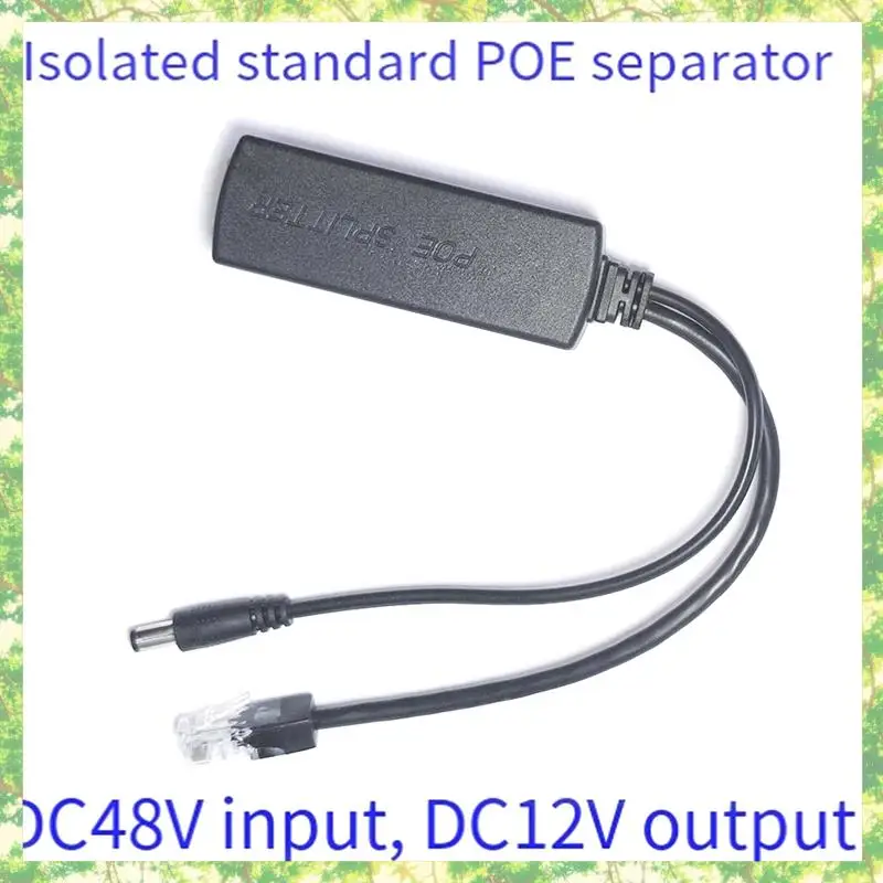 Smart-Gigabit Mini Poe Splitter 10/100/1000Mbps POE Splitter DC Ausgang 12V Power Over Ethernet IEEE 802.3Af Für IP Kam