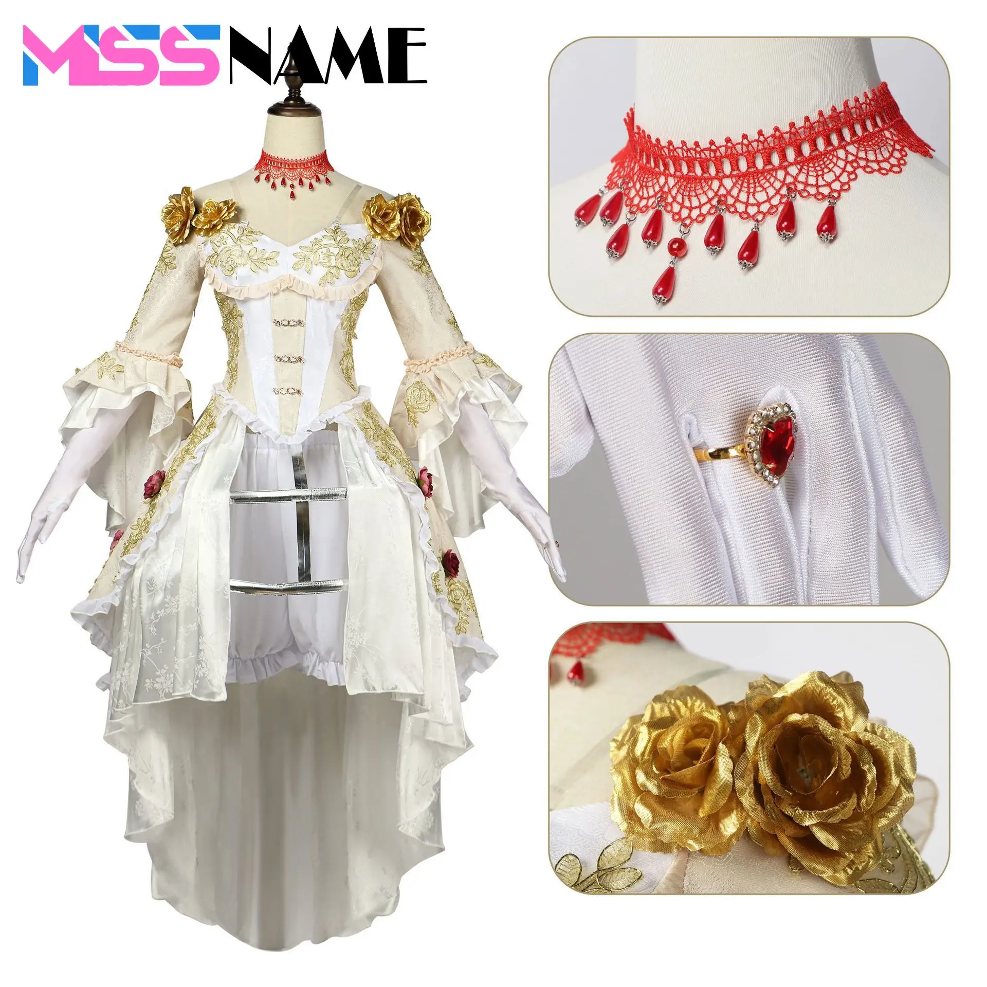 Bloody Queen Mary Cosplay Identity V Cosplay Costume Party Clothing Role Play Comic Con Wigs Coser Prop