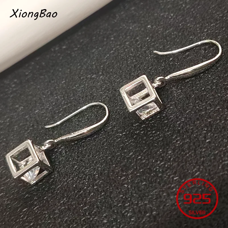 

Горячая новинка: Серьги-подвески для женщин, набор из циркония, ювелирные изделия из стерлингового серебра 925 пробы, в стиле муассанита, кубические, геометрические, подарок на день рождения 2026