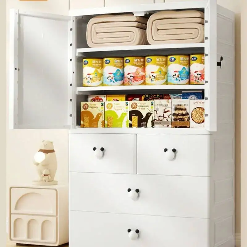 ตู้เก็บของพลาสติกสำหรับเด็ก ตู้เสื้อผ้า ตู้จัดระเบียบห้อง ตู้เสื้อผ้าเด็ก ไม้แขวนเสื้อ ป้ายเฟอร์นิเจอร์เด็ก MR50CW