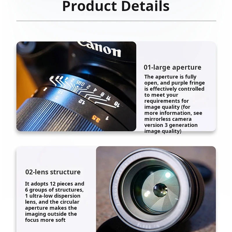 

Zhongyi Optics 50 мм F0.95 объектив для камер полнокадровый объектив с ручной фокусировкой для камер с креплением Canon EF