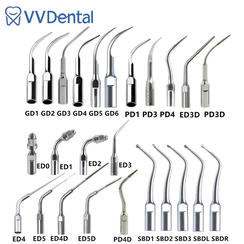 Dental Ultrasonic Scaler Tip Scaling Periodontics Endodontics Tip For Woodpecker DTE SATELEC GNATUS Ultrasonic Scalers Dentistry