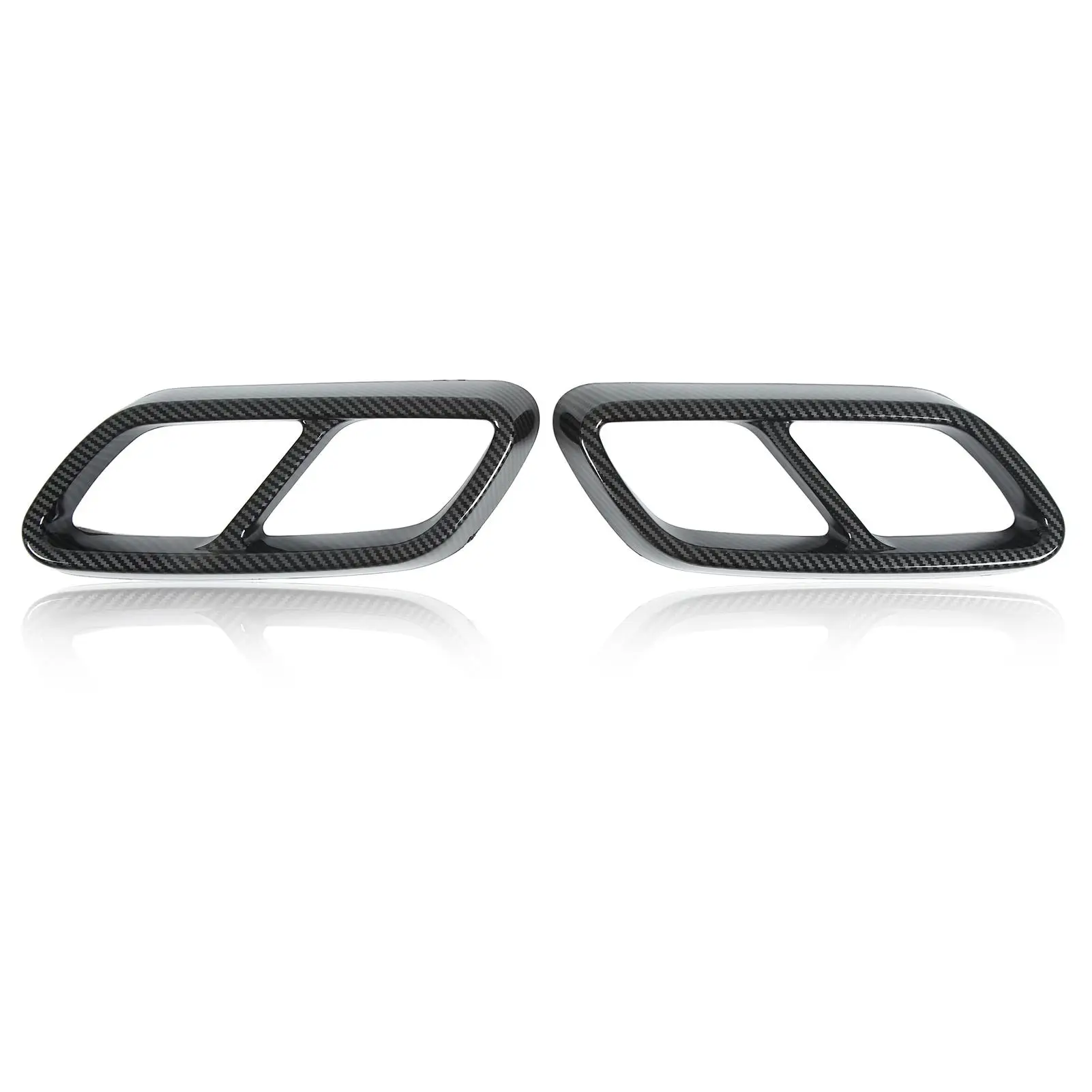 

Exhaust Muffler Cover Trim ABS Plastic Stain Resistant Lightweight Temperature Resistant Tail Pipe Trim Antiscratch for auto