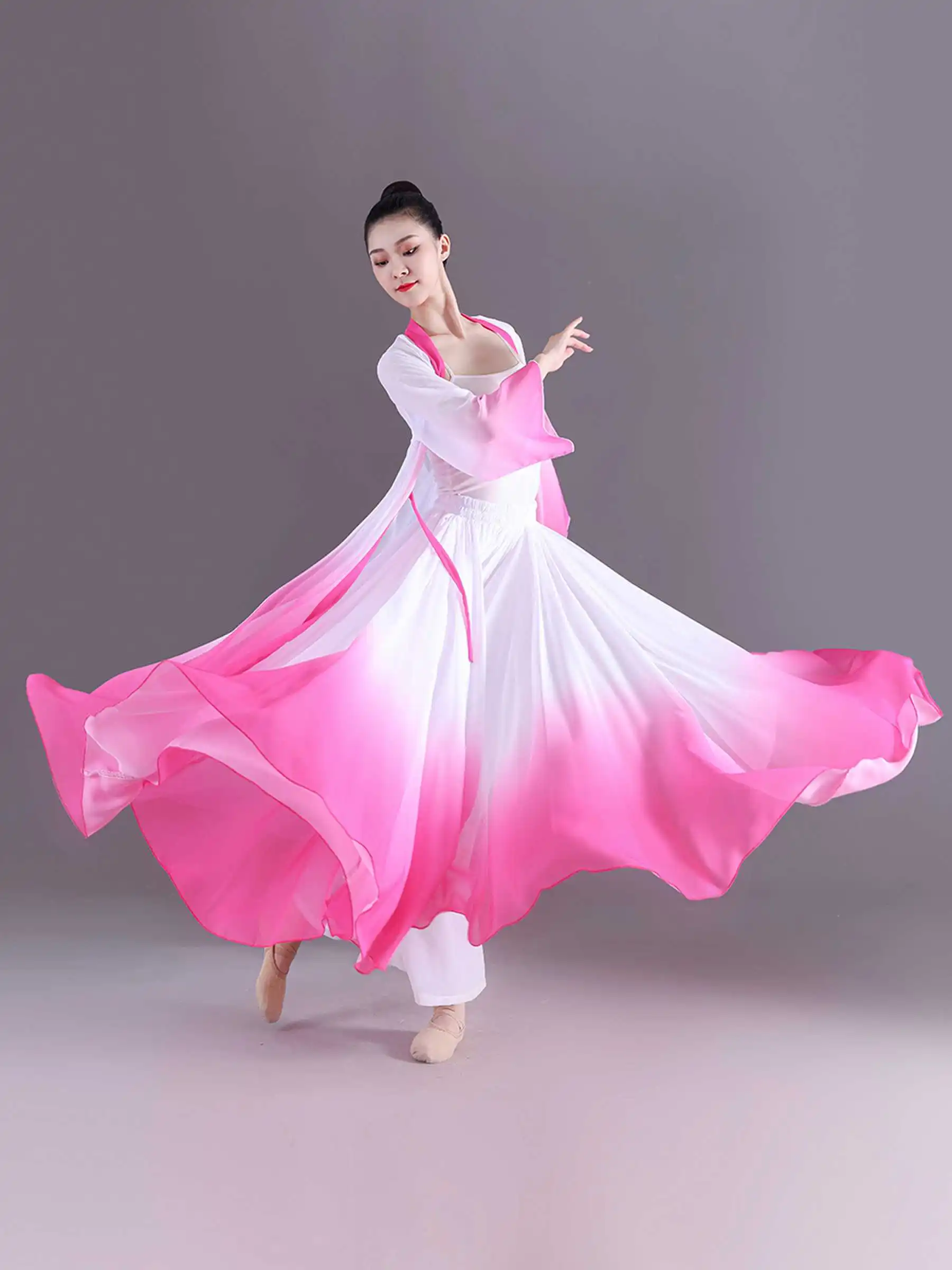 Vestidos de dança flamenca espanhola para mulheres, performance de palco, saias longas, trajes femininos 360 graus