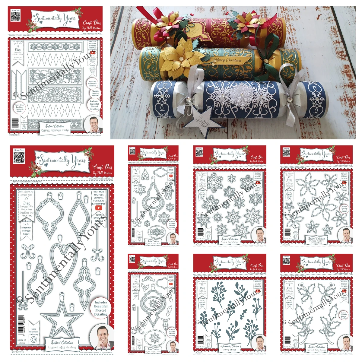 

2025 New Cut Die Festive Poinsettias Regency Christmas Cracker Nordic Snowflakes Fir Holly Sprigs Dies DIY Scrapbook Gift Card