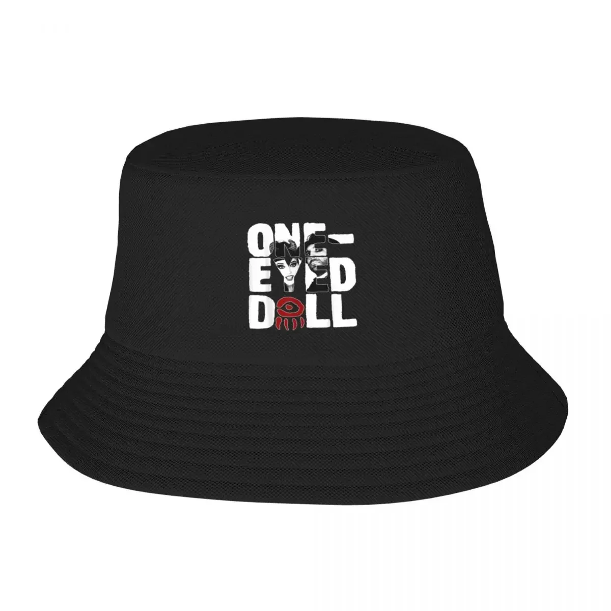 One Eyed Doll Band Selfie Logo Classic Fit Bucket Hat Hat Man Luxury Hood Girl'S Hats Men's