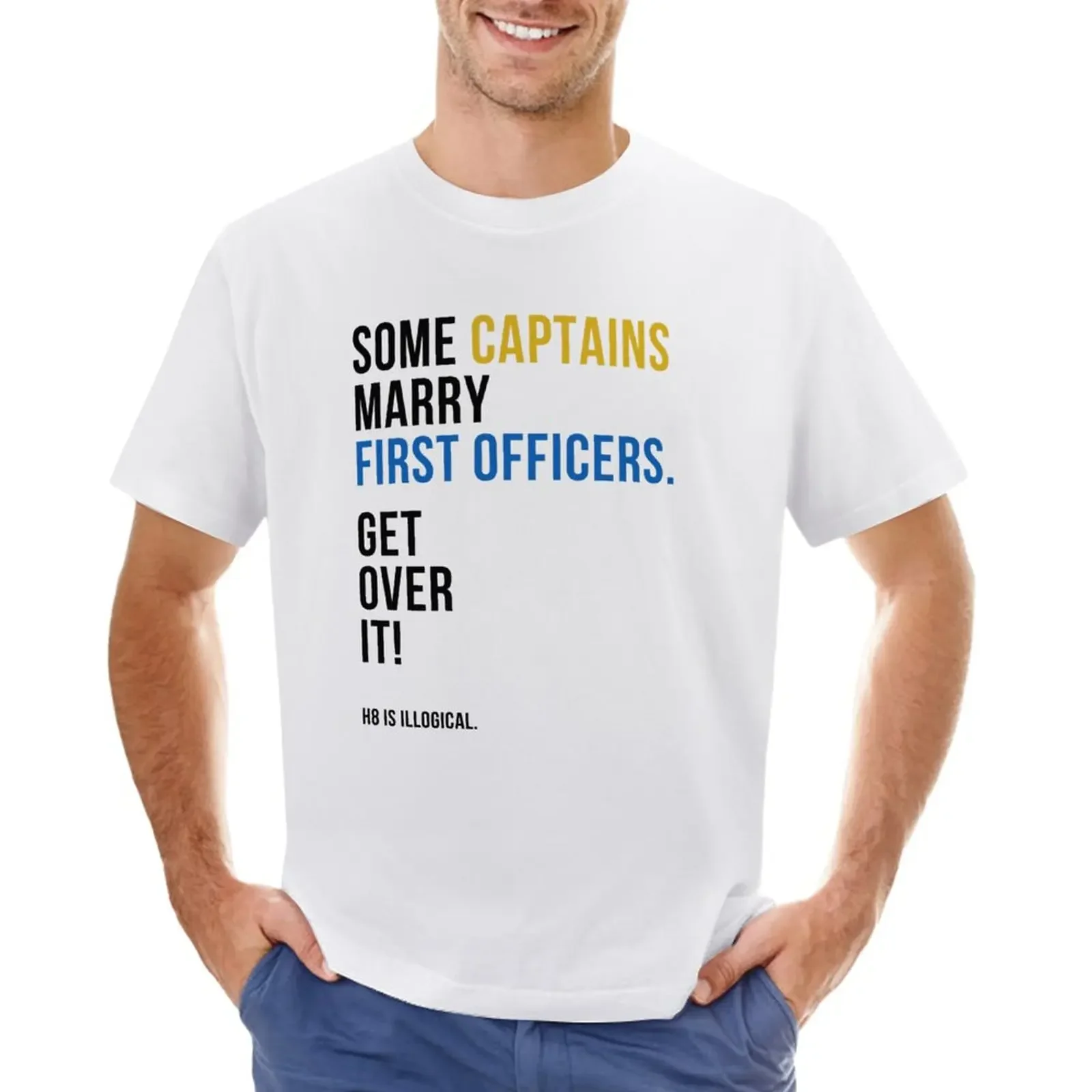 some captains marry first officers T-Shirt vintage anime heavyweights vintage clothes Short sleeve tee men