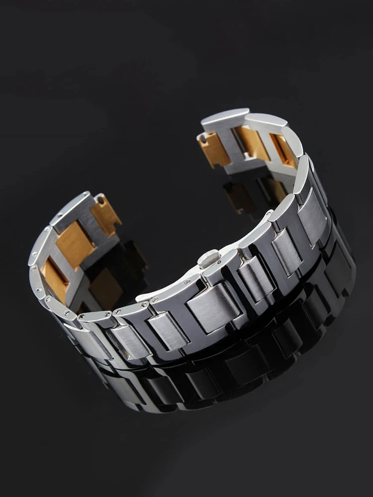 Stainless steel lug end watchband for Cartier Ballon Bleu series Watch strap14*8mm 16*8mm 18*11mm 20*12mm 22*14mm bracelet BAND