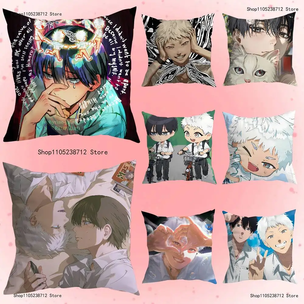 

Anime The S-Summer Hikarus D-Dieds Pillow Case For Sofa Decor Car Office Room Printing Cushion Cover Decorations and Protector