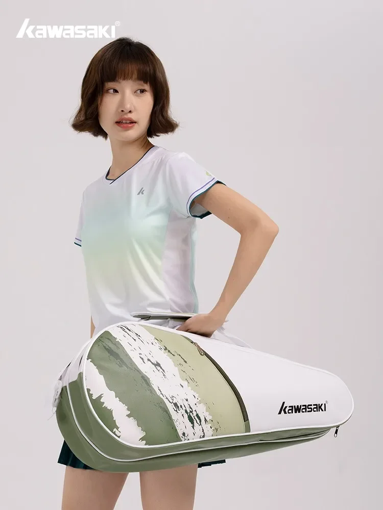 Kawasaki Badminton Racket Bag Shoulder Men Professional Large-capacity 6-pack Tenis Padel Rackets Large-capacity Handbag Women