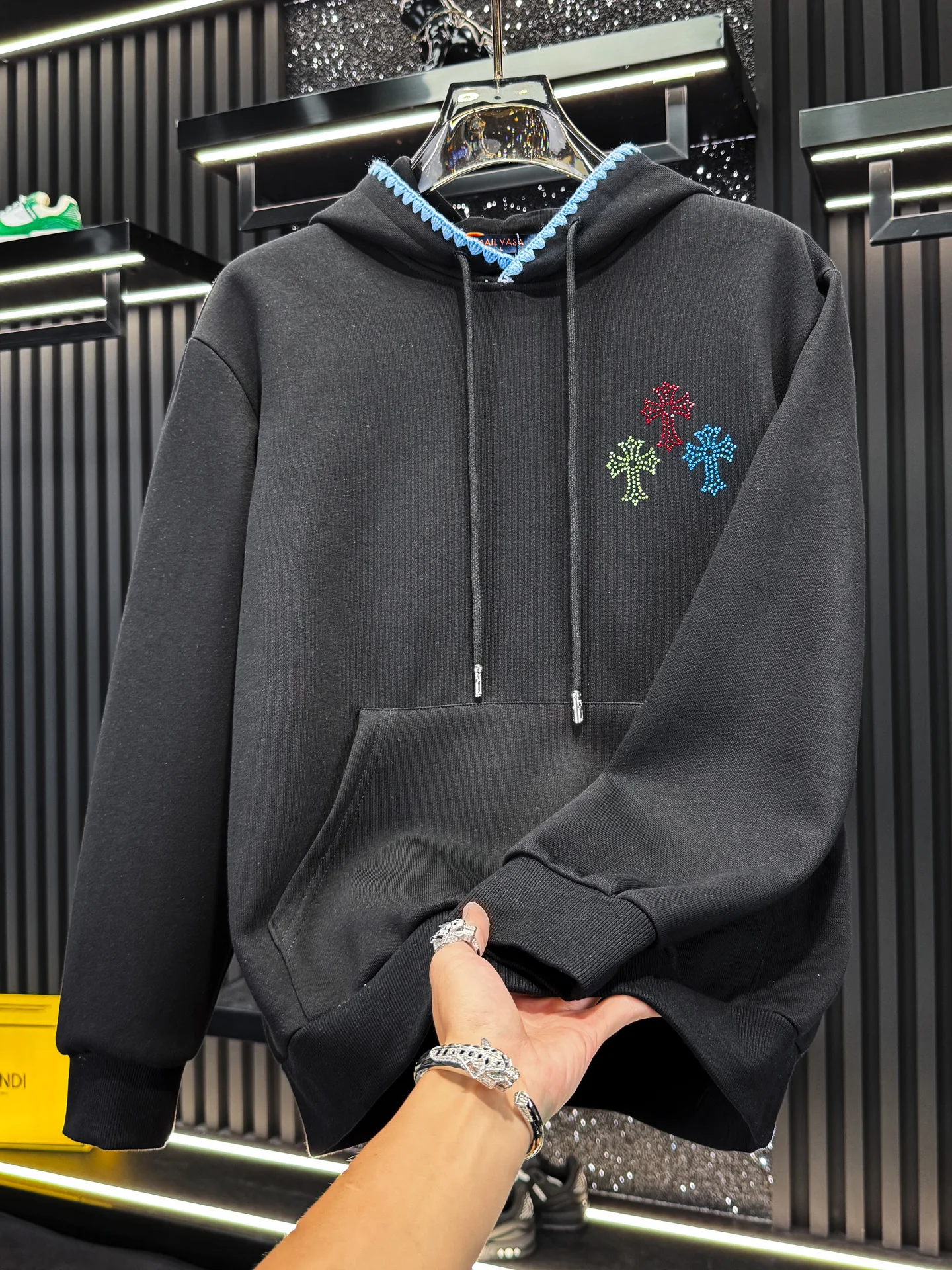 

Мужская повседневная толстовка с длинным рукавом, универсальный стиль, весна-осень, новинка, премиум-качество, смесовая ткань хлопок-полиэстер, не мнется