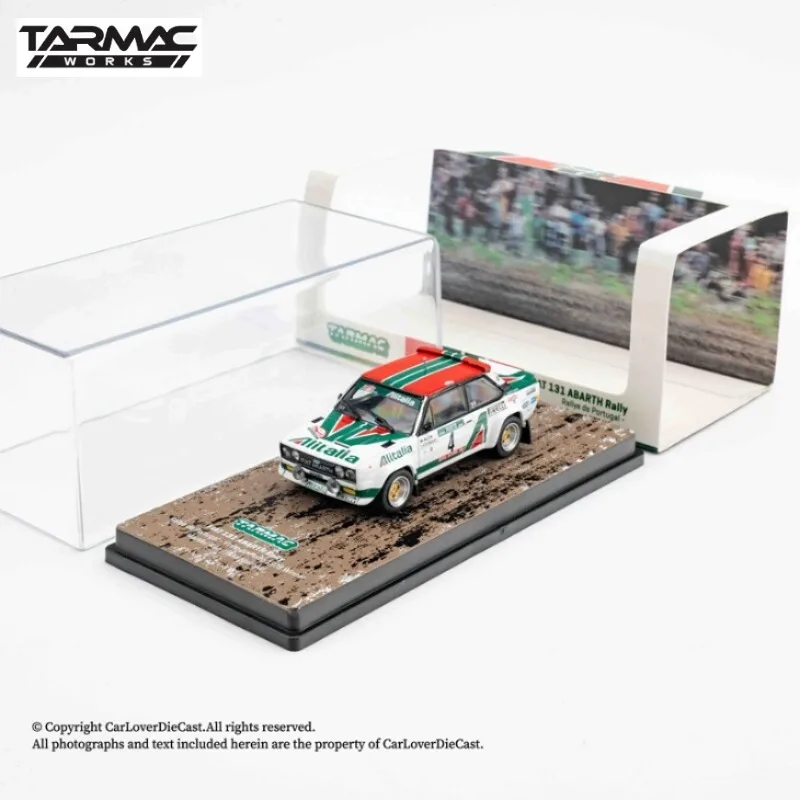

TW 1:64 FIAT 131 ABARTH rally racing die-cast realistic alloy car model, boys' holiday gift toy collection decoration piece.