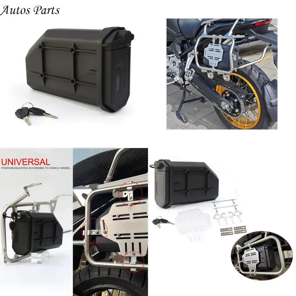 

57BA Motorbike Decorative Accessories for CRF1000L Motorcycle Toolbox Side Tool Box Luggage Rack Side Tool Box