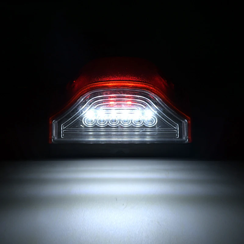 3 LED 번호 램프 E9 12V-24V 트럭 트레일러용 백색광 방수 자동차 번호판등