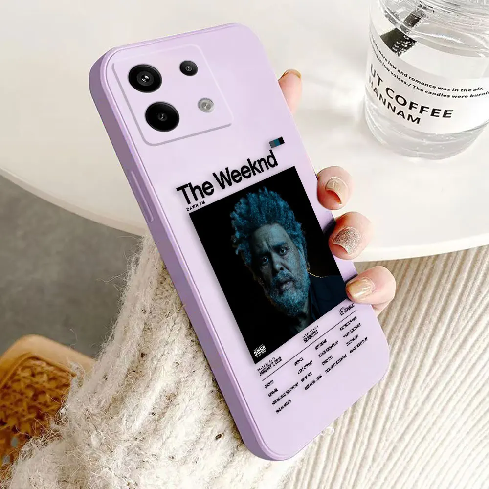 The Weeknd Singer's Minimalist Poster Cover Phone Case For Xiaomi Redmi NOTE 13 12 12S 11 11S 11T 10 10T 9 8 7 Color Case Funda