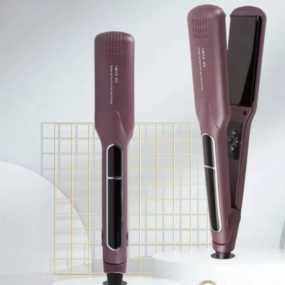 Professional Hair Straightener Curler Wide Plate Ceramic Hair Flat Irons Keratin Treatment 230 MCH Fast Heating Salon Styler