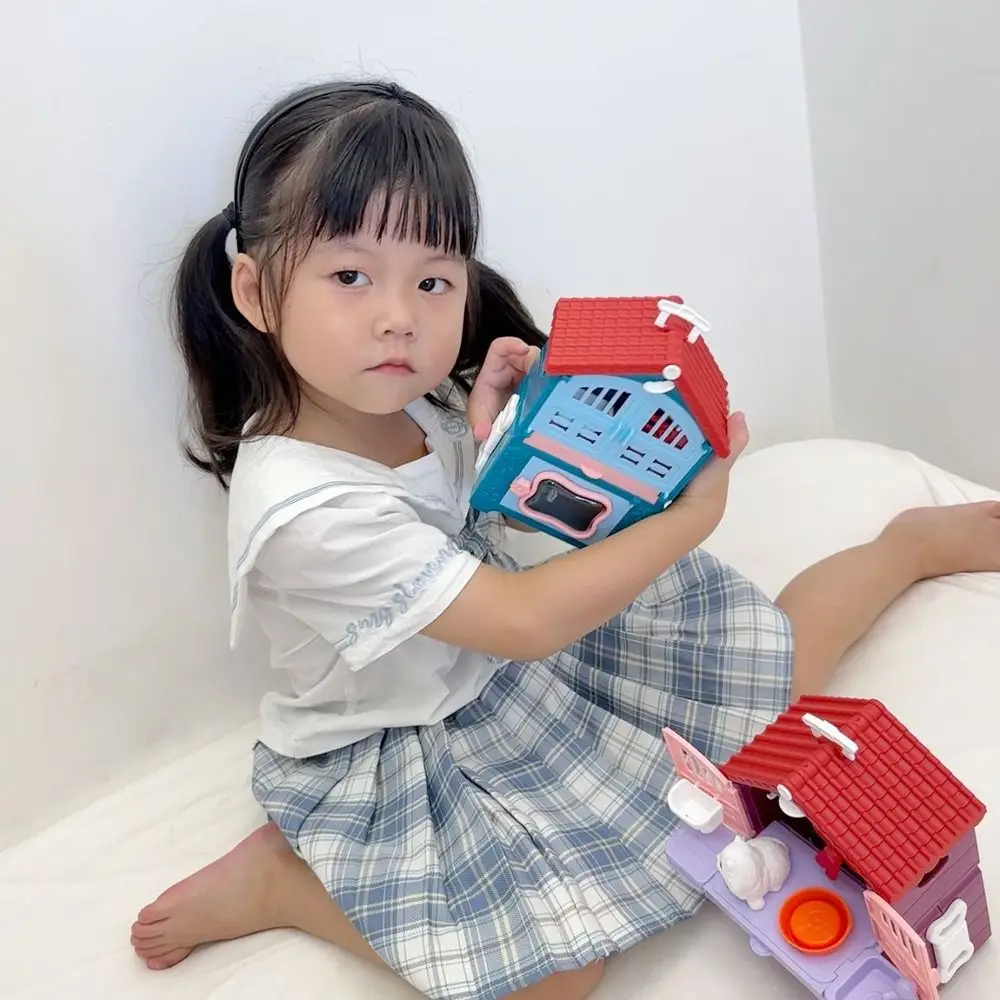 어린이 장난감 강아지 고양이 장면 놀이 장난감 상인 인터랙티브 플레이 하우스 귀여운 슈퍼마켓 역할 놀이 장난감 설날