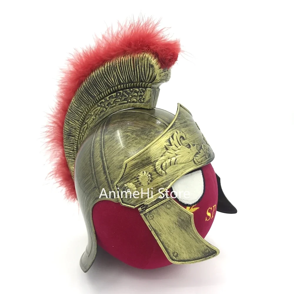 

SPQR Мяч и общая броня, шляпа воина, спартанский шлем, кукла, мяч римской империи, деревенские мячи, плюшевые игрушки для косплея, Polandball, плюшевая игрушка