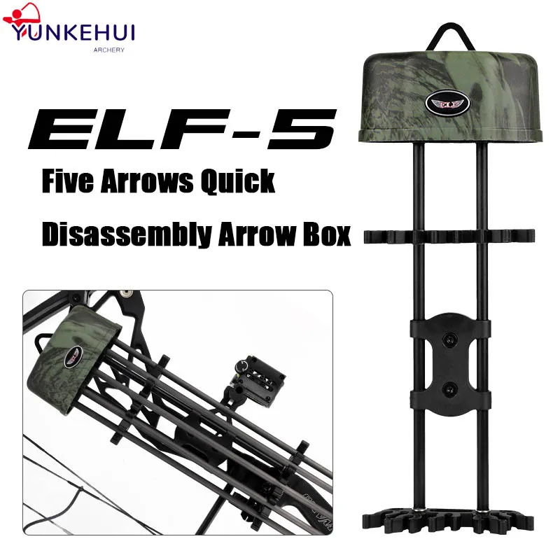 

5-держатель для стрельбы из лука, колчан для стрел, составной лук для стрельбы, быстроразборный горшок для стрел для лука и стрел, охотничьи аксессуары