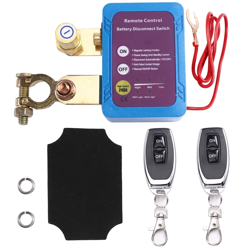 

AS57-автоматическое отключение аккумулятора 12 В/24 В 240 А, для автомобиля, лодки, устройство дистанционного управления включением/выключением