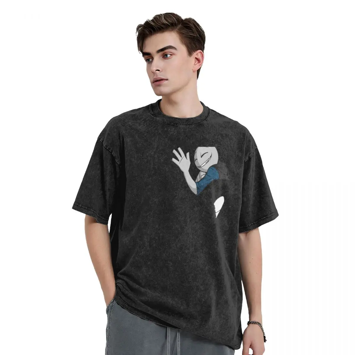 

Your Boyfriend's Pocket T-Shirt blue archive aesthetic clothes vintage graphic tee mens white t shirts