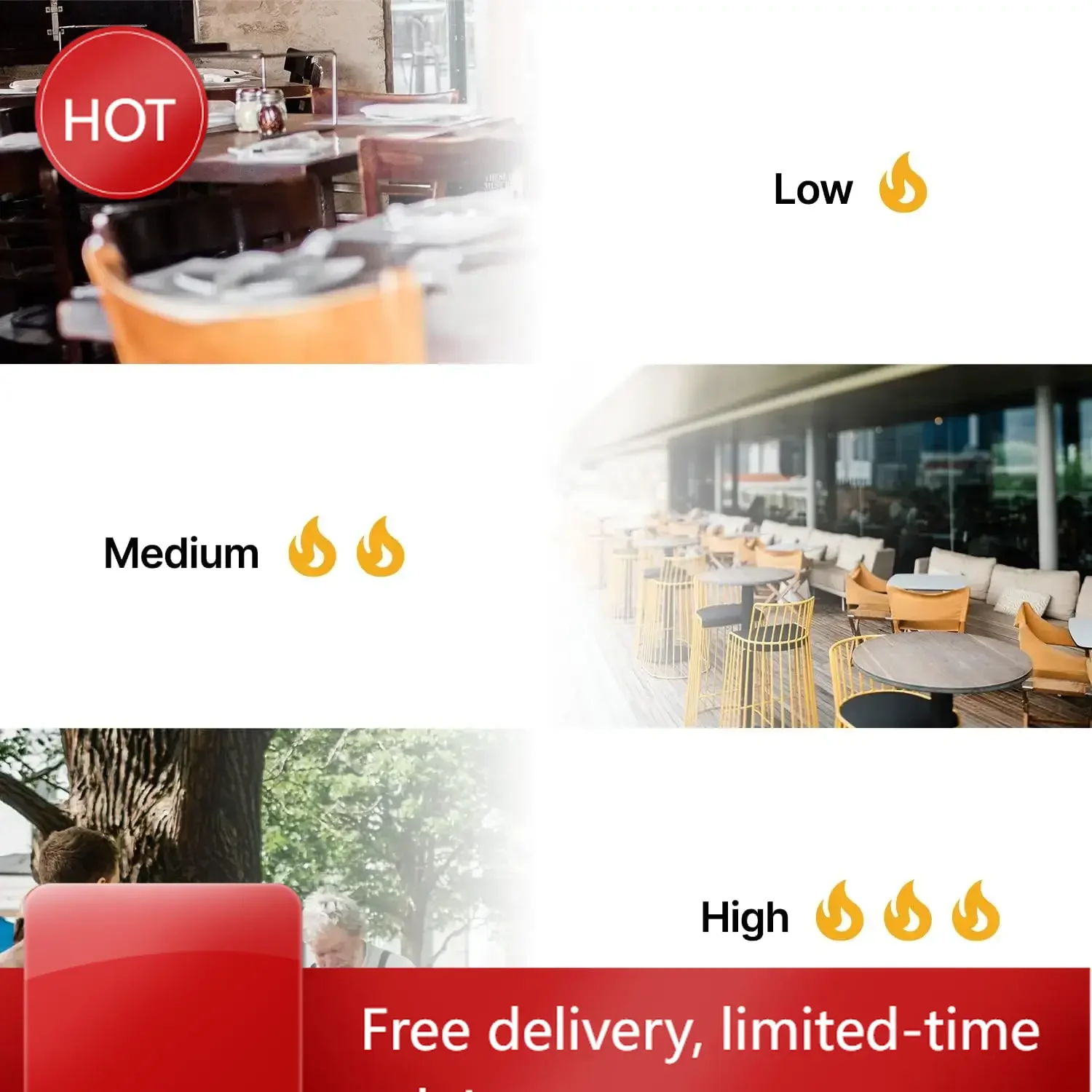 

Бестселлер: уличный газовый обогреватель для патио | Жилые и коммерческие объекты | Включает в себя колеса для передвижения | Кованое серебро/оловень