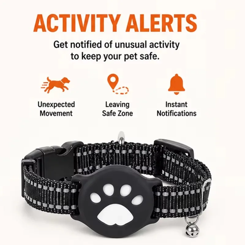 4G Mini GPS Pet Tracker, Waterproof Real-Time Locator for Dogs and Cats, Anti-Lost Collar Device