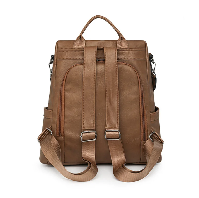 2026 Fashion Vintage Leopard Tassels Designer Leather Backpacks Women's High Capacity Travel Shoulder Bags Totes Crossbody Bag