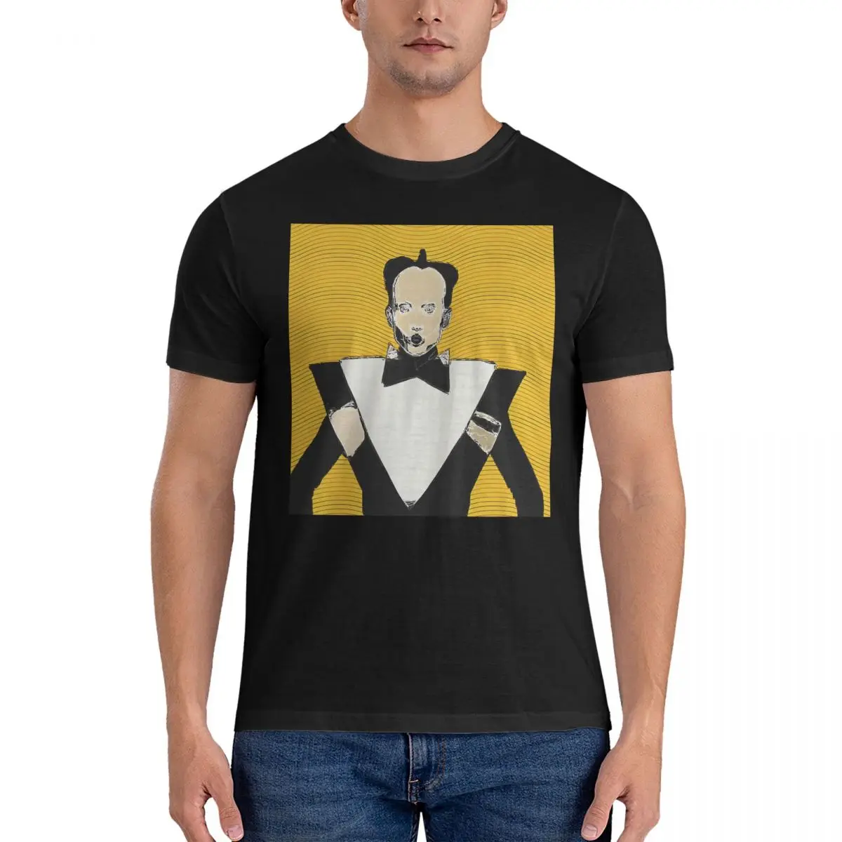 Cores T-Shirts Men K-Klaus Nomi Casual 100% Cotton Tees Round Collar Short Sleeve T Shirts Party Tops