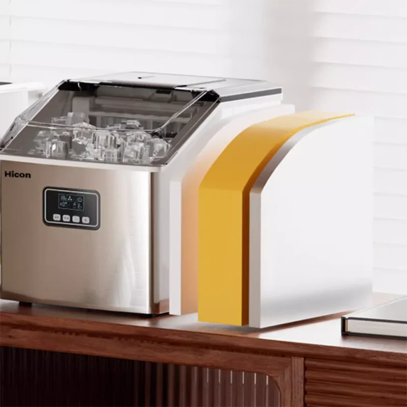 Ice Maker Machine Mini Portable Ice Cube Block Making Automatic   Countertop Ice Machines for Commercial Home Food Beverage