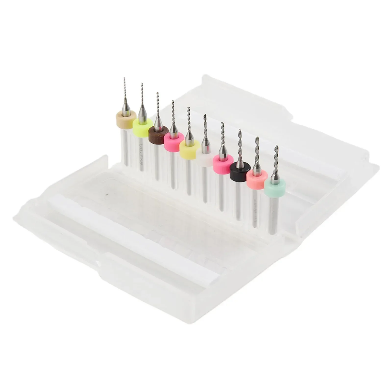 1Set Mata Bor Bit Pengeboran 0.6-1.5Mm CNC Spiral Alur Bor Bit Cetak Papan Sirkuit Keras Paduan PCB Bor Bit Set