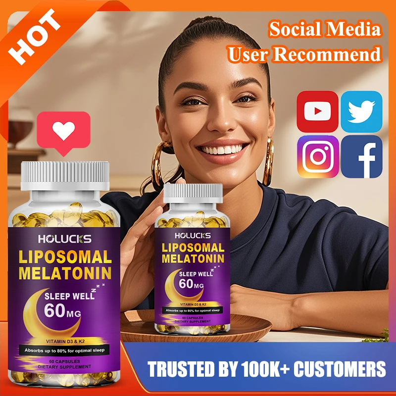 Pure Melatonin Supplement, with Organic Chamomile Extract, for Optimal Sleep Onset, Sleep Architecture, Deep Relaxation, Non-GMO