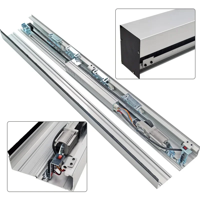 Oredy Modern Style Residential Automatic Door Opener Aluminium Frameless Glass Sliding Door Operator