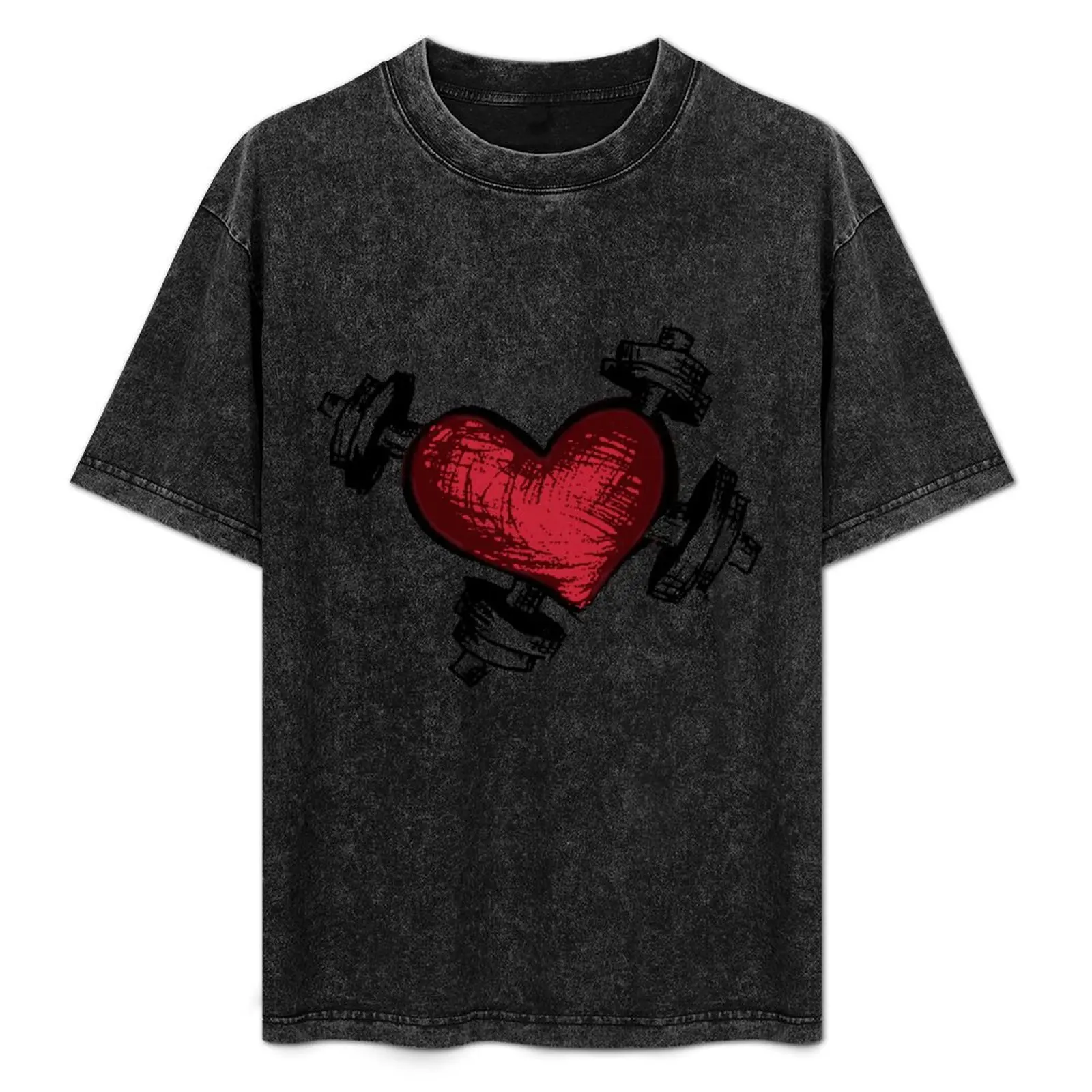 

Iron Heart T-Shirt oversized t shirt summer shirt oversized graphic tee mens white t shirts