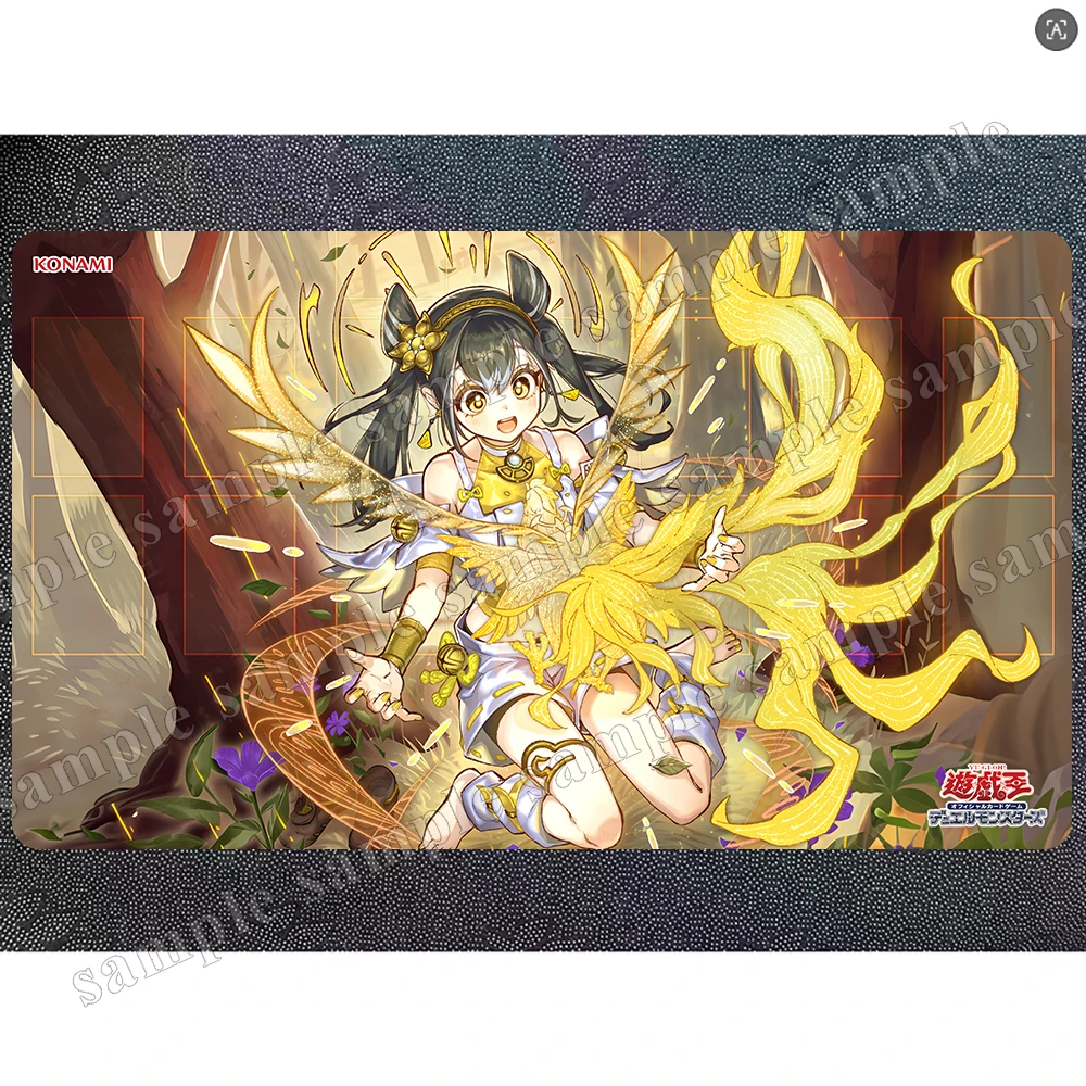 

Игровой коврик Yugioh Ohime the Manifested Mikanko TCG CCG OCG Коллекционный коврик для карточных игр Yu-Gi-Oh M-120