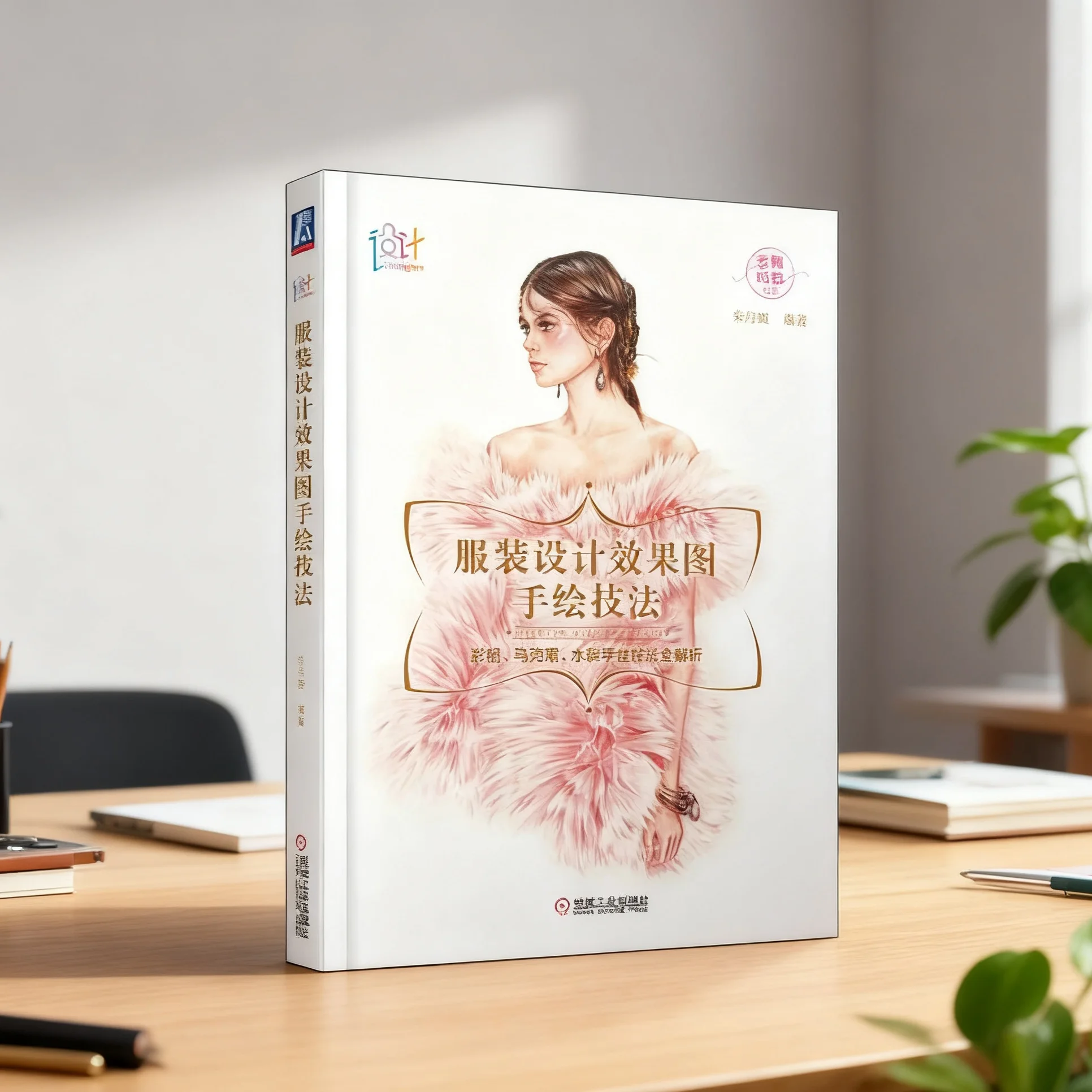 

Fashion Design Rendering Hand-Drawing Techniques book : Complete Guide to Colored Pencil, Marker & Watercolor Methods