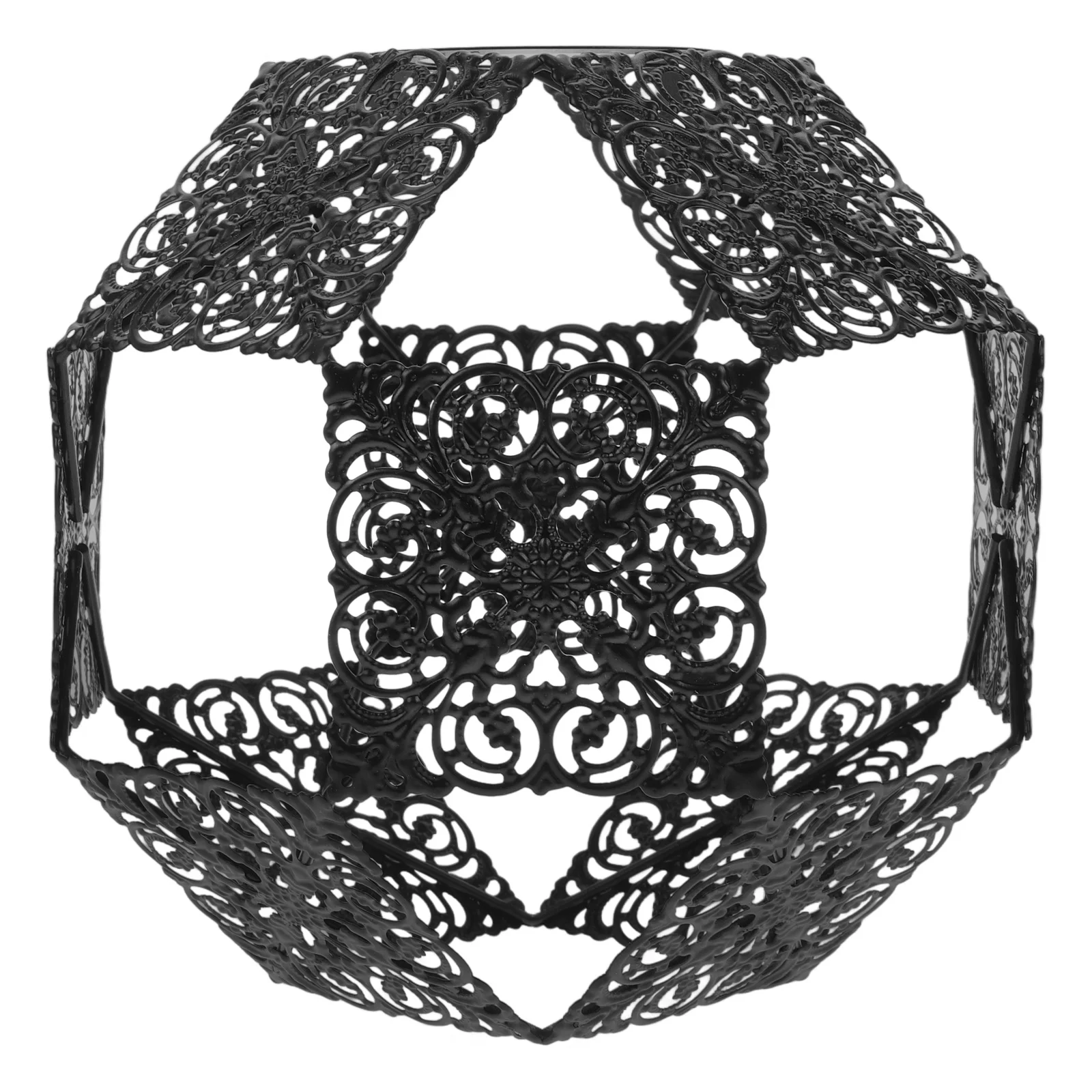 

Industrial Style Pendant Lamp Shade Hollow Metal Light Cover Iron Decorative Lampshade for Home Bar Restaurant