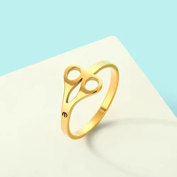 Kinitial Creative Stainless Steel Scissors Thumb Ring For Female Male Friendship Finger Jewelry Engagement Wedding Party Gift