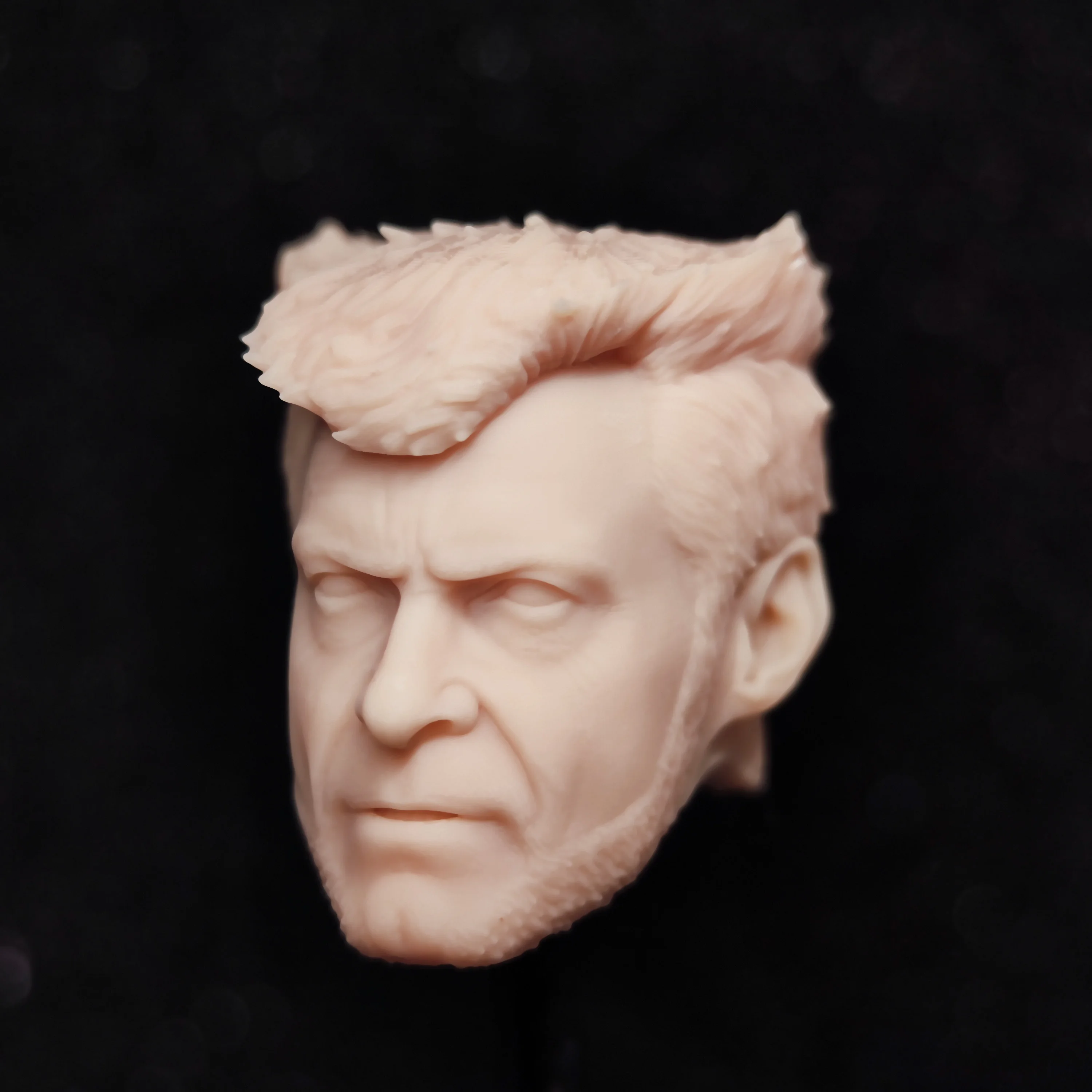 HL2013 DIY Customized 1/18 1/12 1/10 Scale Unpainted Head Sculpt for 3.75